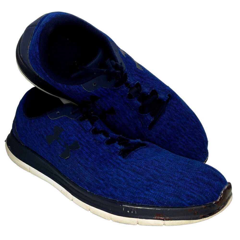 Under Armour Remix Mens Pre-owned Blue w/Black Running Sneakers - sz. 13
